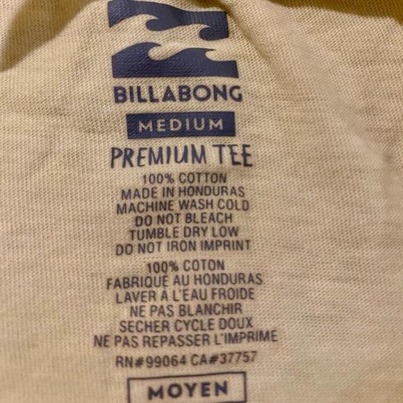 Yellow Florida Billabong Tee - Picture 4 of 4
